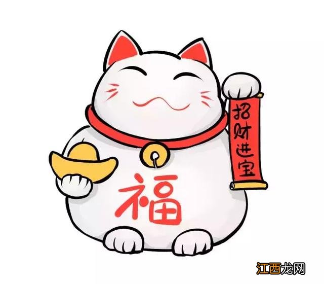 招财猫简笔画卡通图片 招财猫简笔画