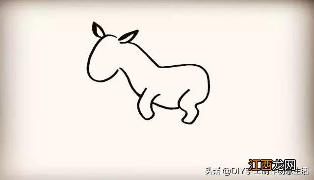 野猪简笔画图片大全可爱 野猪简笔画