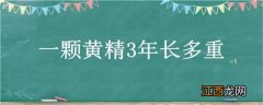 黄精一颗能长多重 一颗黄精3年长多重