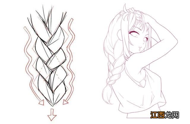 男生小辫子怎么画 辫子怎么画