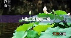 人生三观是哪三观啊 人生三观是哪三观