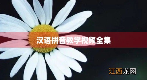 汉语拼音教学视频全集 拼音字母表 汉语拼音教学视频全集