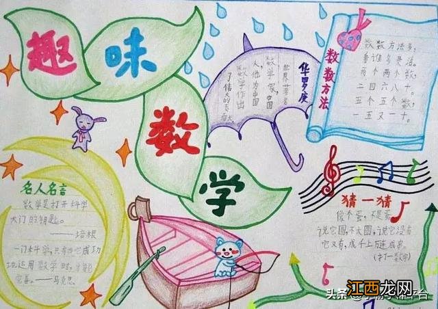 数学家手抄报简单 数学家手抄报