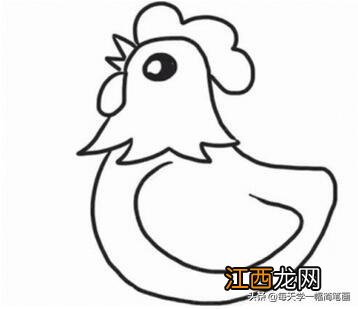 老公鸡怎么画简笔画 鸡怎么画简笔画