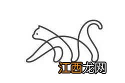 小猫简笔画图片大全 彩色 可爱 卡通版 小猫简笔画图片大全