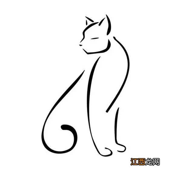 小猫简笔画图片大全 彩色 可爱 卡通版 小猫简笔画图片大全