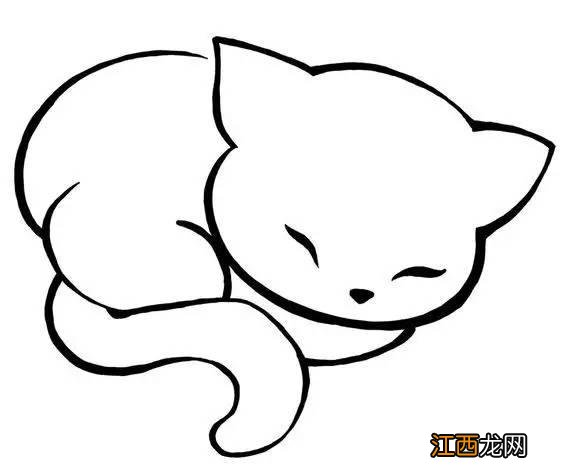 小猫简笔画图片大全 彩色 可爱 卡通版 小猫简笔画图片大全