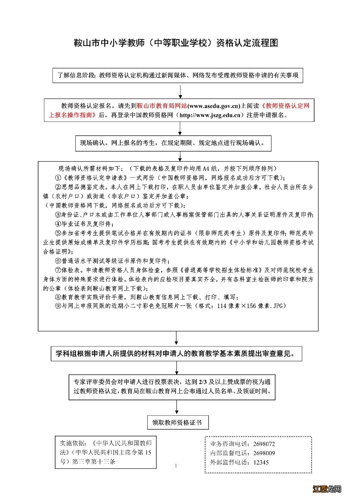 马鞍山市教师资格证认定 鞍山教师资格认定申请指南