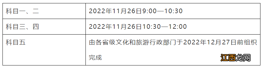 2022九江导游资格考试有哪些科目 江西九江导游证报名网