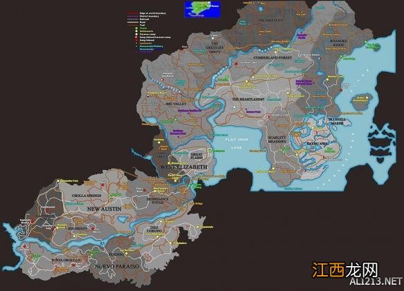 荒野大镖客2新作地图信息怎么看 荒野大镖客2新作地图信息