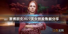 赛博朋克2077漂亮妹子捏脸数据 赛博朋克2077美女捏脸数据分享