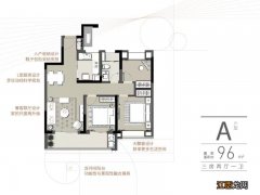 南京锦麟融誉府户型图建筑面积96㎡户型图