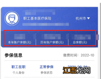 附图 浙江温州医保历年账户余额微信查询教程