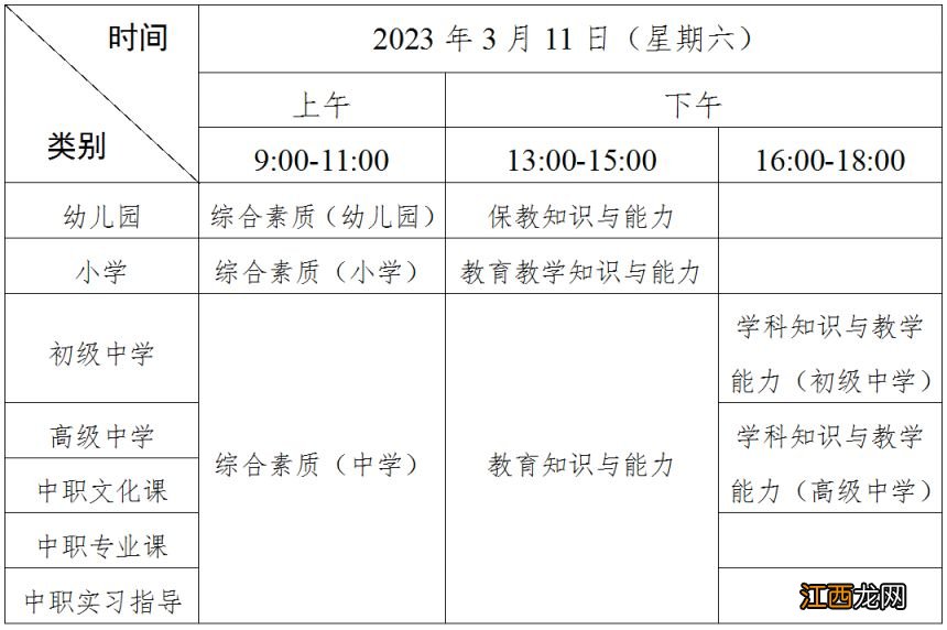 广东教师资格证2023上半年报名+考试时间