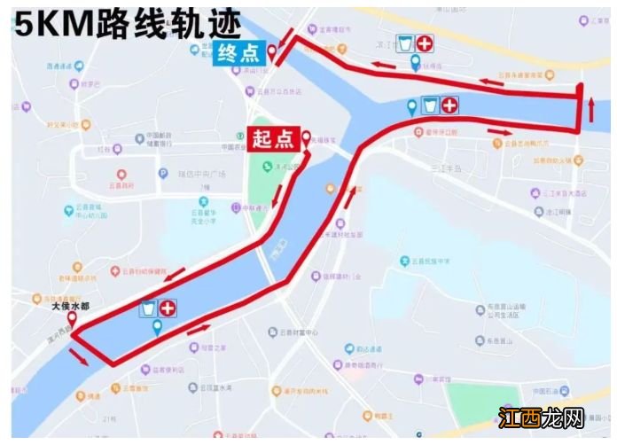 附时间 1月31日云县中国梦劳动美迷你马拉松限行路段