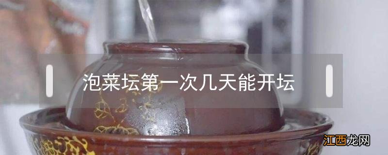 泡菜坛子几天能开坛 泡菜坛第一次几天能开坛