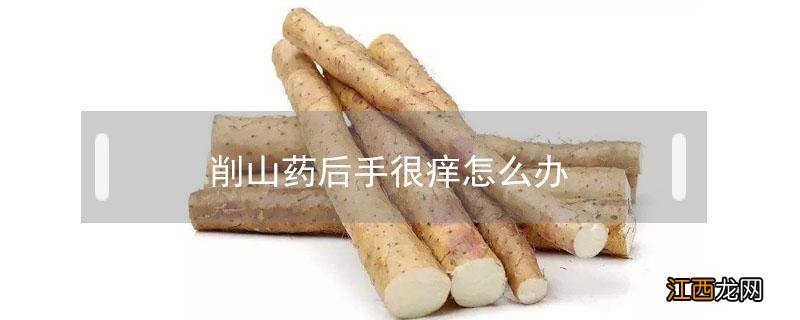 削山药后手很痒怎么办 削山药以后手特别痒怎么办