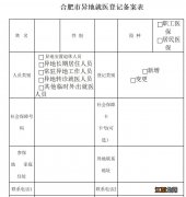 合肥市异地就医登记备案表下载入口 安徽省跨省异地就医备案登记表