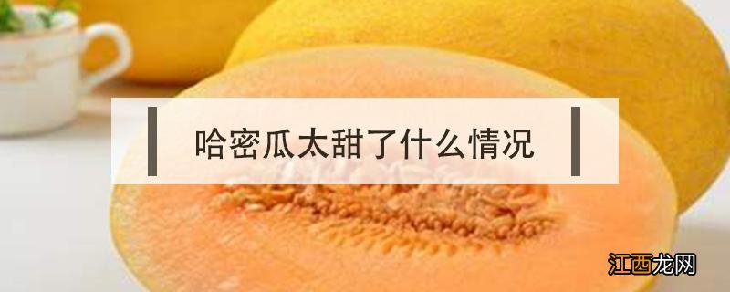 哈密瓜超甜是什么原因 哈密瓜太甜了什么情况