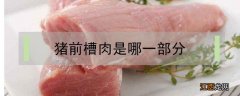 猪前槽肉是哪一部分瘦么 猪前槽肉是哪一部分