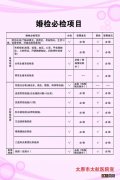 太原市太航医院免费婚检对象+项目+流程+时间+电话