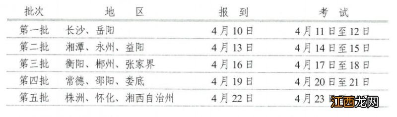 湖南2023年体育统考考试时间安排