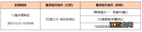 元神1.2版本up池 原神1.2版本UP池是什么