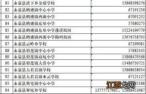 温州永嘉县城区小学施教区范围及地图查询入口