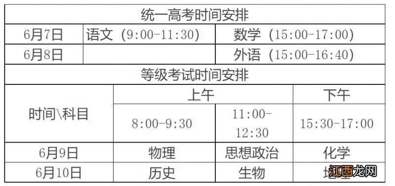 青岛市2023年夏季高考考试温馨提示 2022年青岛高考时间