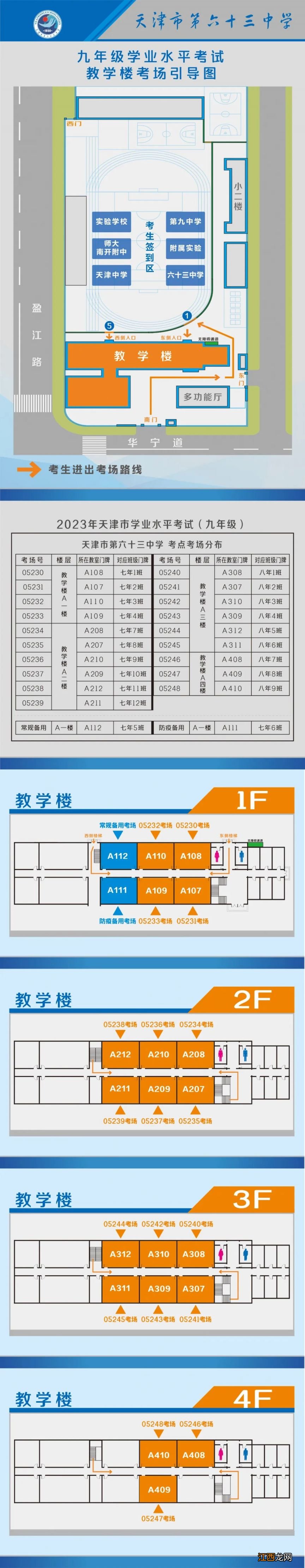 天津南开区期中考试时间 2023天津南开区中考考点+考场示意图