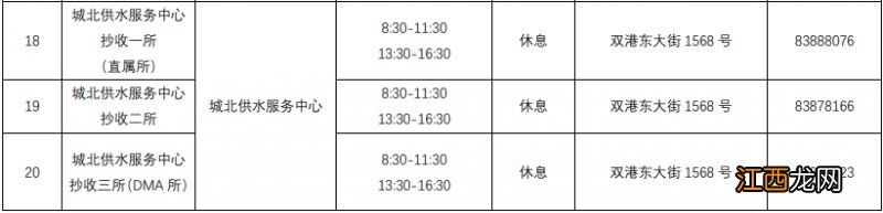 2023年7月1日南昌水业集团调整抄表时间、缴费时间