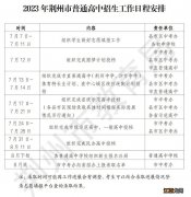 2023荆州中考录取时间一览表 2021年荆州中考录取时间