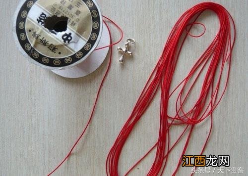 红绳手链步步高升结编法图解玉米结 红绳平结手链编法开头