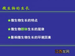 影响微生物生长的主要因素有哪些