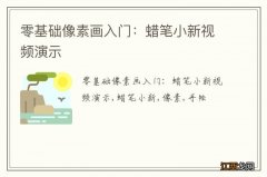 零基础像素画入门：蜡笔小新视频演示