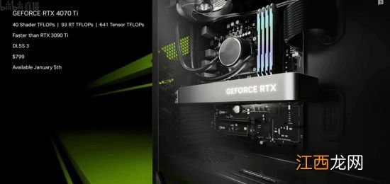 RTX 4070Ti正式公布!799美元、性能超RTX 3090Ti