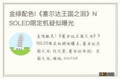 金绿配色!《塞尔达王国之泪》NSOLED限定机疑似曝光