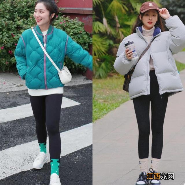 “羽绒服+鲨鱼裤”火了,时髦显瘦还不烂大街,半个时尚圈都在穿