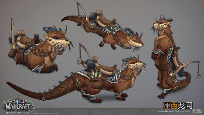 《魔兽世界》10.0艺术赏析:来自Natacha Nielsen的水獭和鸭子