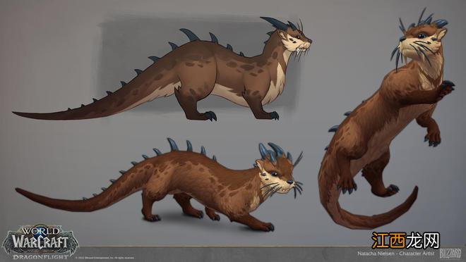 《魔兽世界》10.0艺术赏析:来自Natacha Nielsen的水獭和鸭子