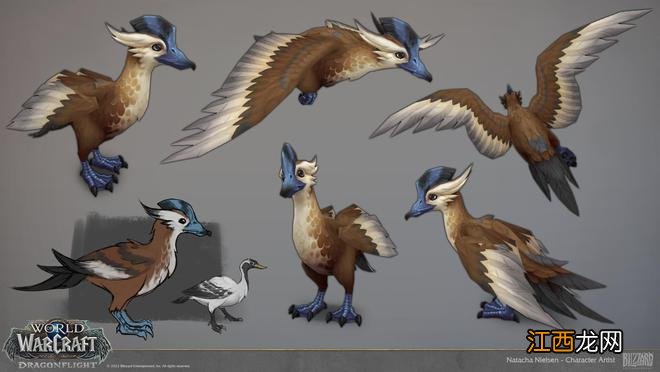 《魔兽世界》10.0艺术赏析:来自Natacha Nielsen的水獭和鸭子