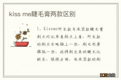 kiss me睫毛膏两款区别