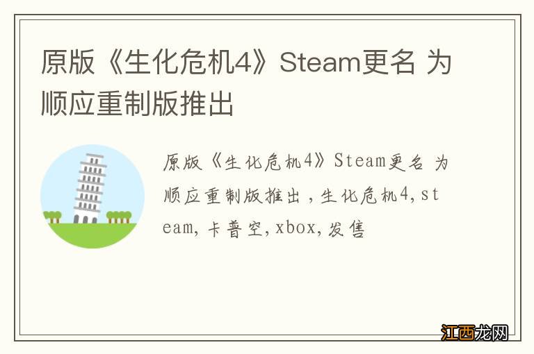 原版《生化危机4》Steam更名 为顺应重制版推出