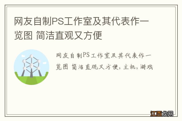 网友自制PS工作室及其代表作一览图 简洁直观又方便