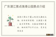 广东湛江景点渔港公园景点介绍