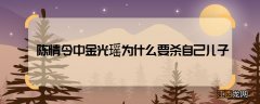 陈情令中金光瑶为什么要杀自己儿子 陈情令金光瑶杀死儿子的原因是什么