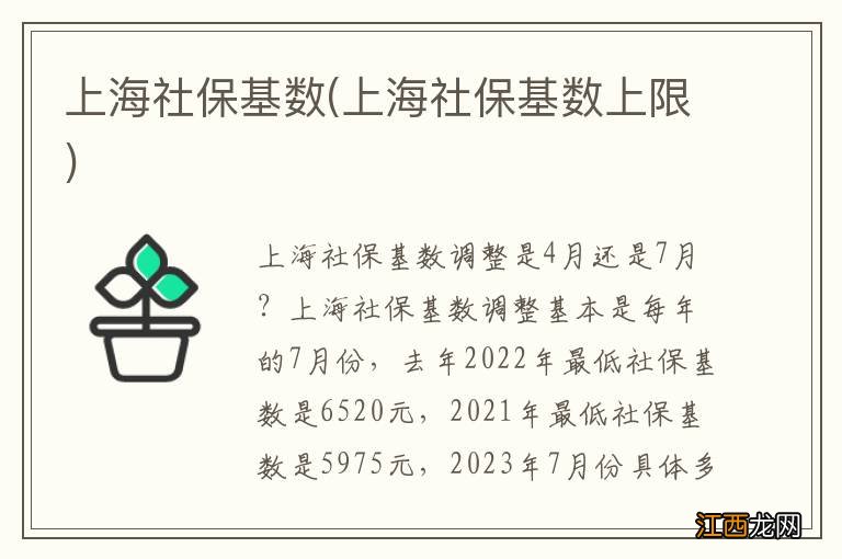 上海社保基数上限 上海社保基数