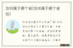 沧州属于哪个省份 沧州属于哪个省