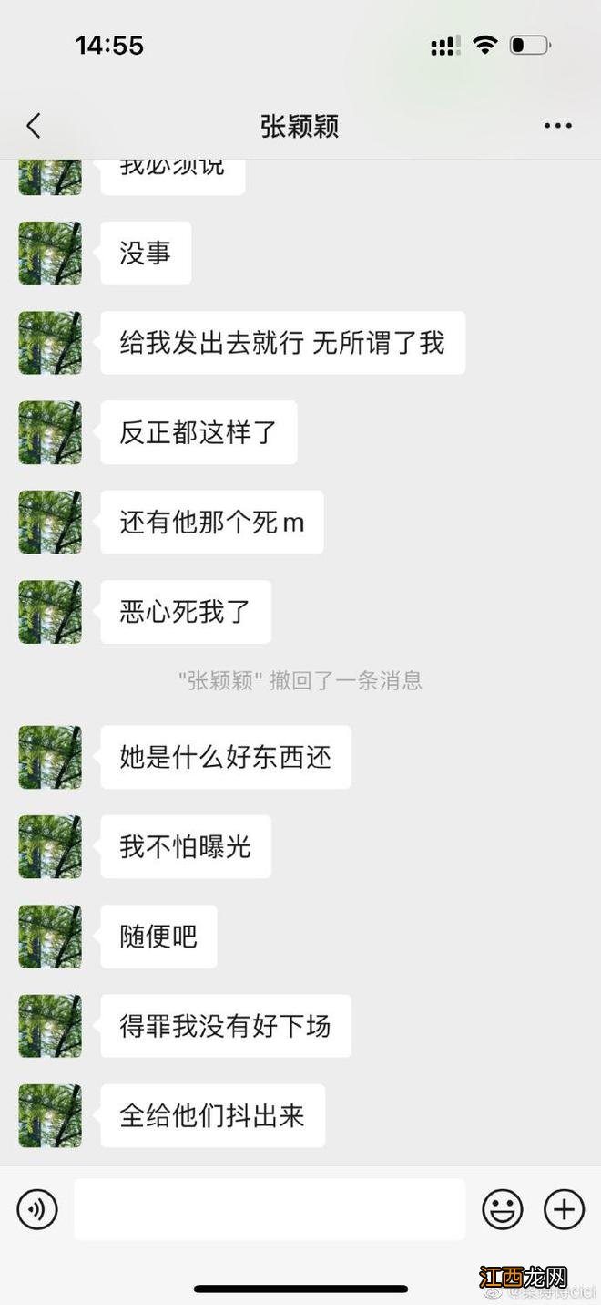 张颖颖聊天记录疑曝光 大骂汪小菲妈妈“恶心”