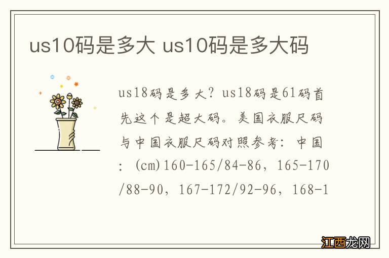 us10码是多大 us10码是多大码